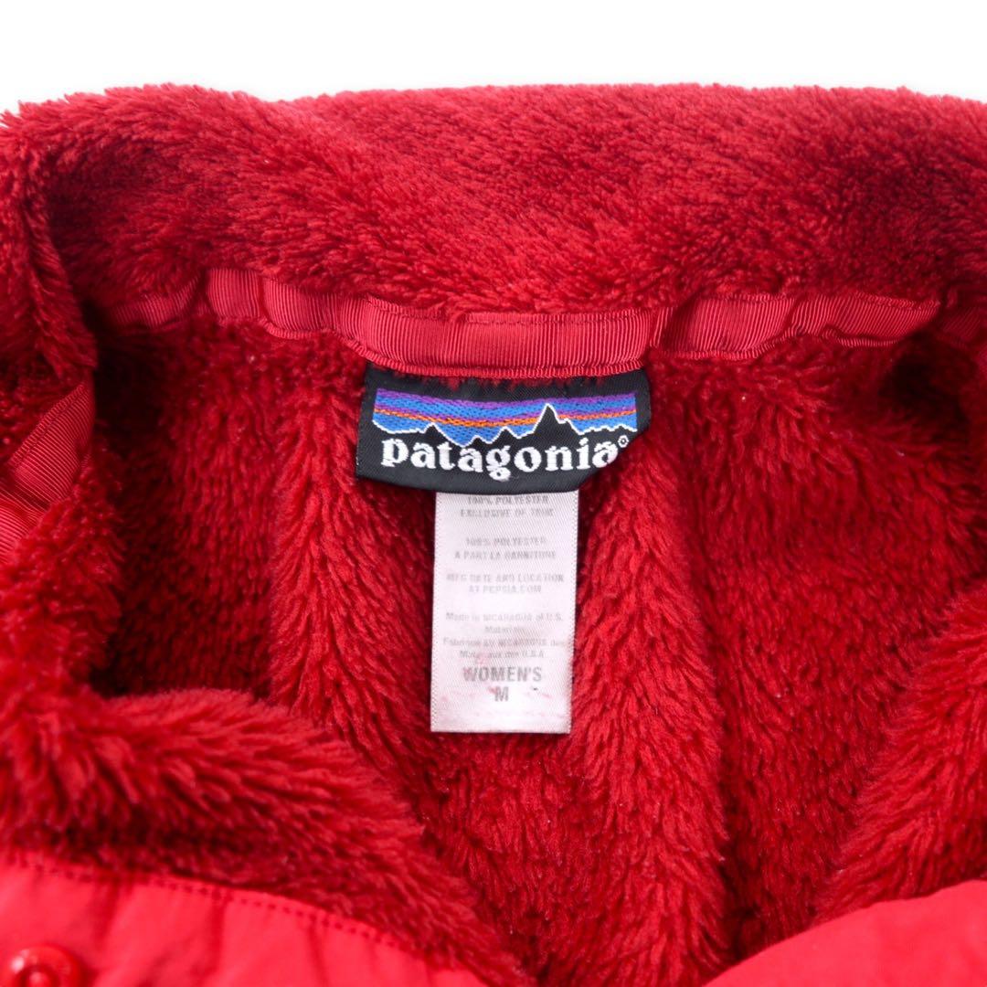patagonia R2 Snap-T giacca in pile M rossa POLARTEC poliestere 25442FA12