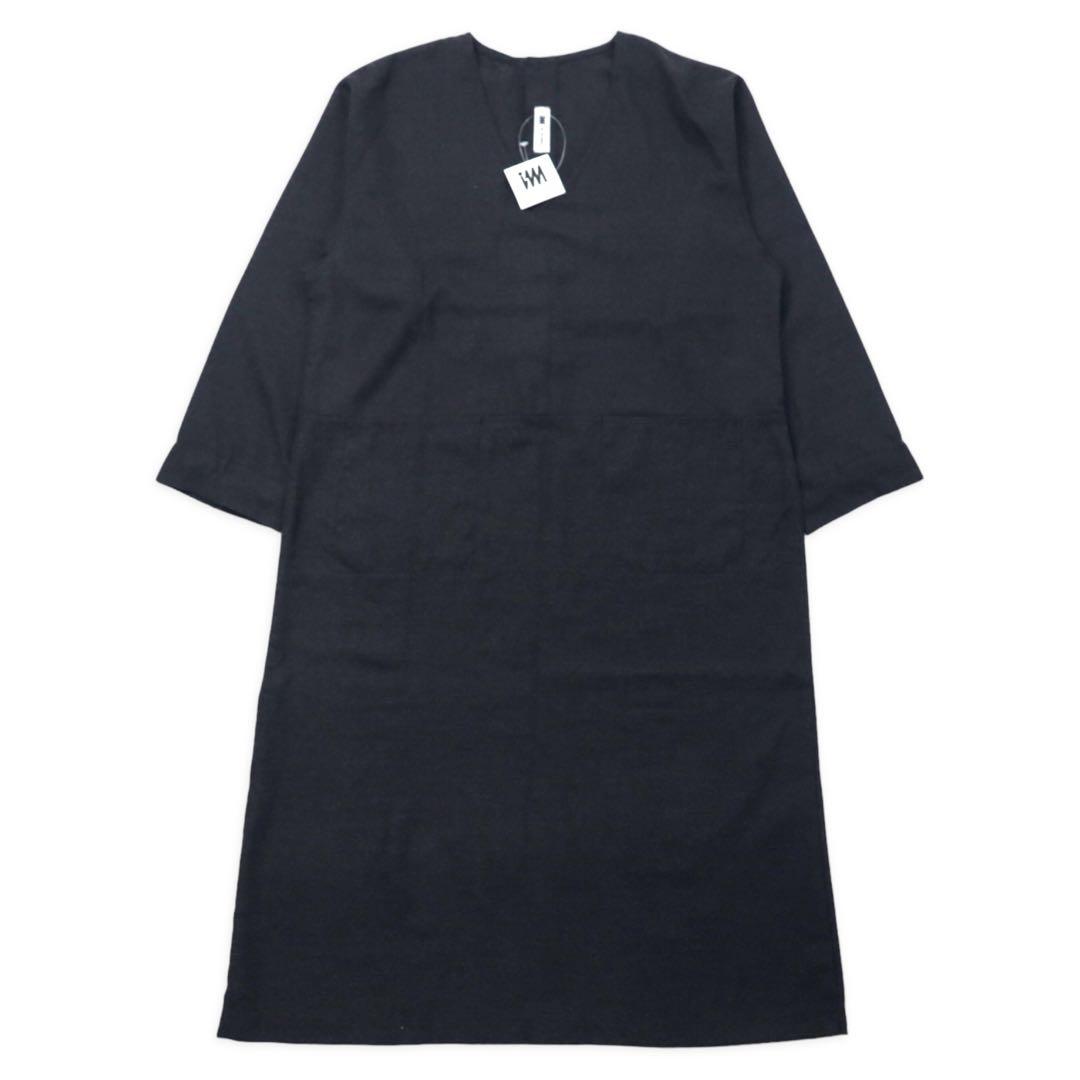 im product ISSEY MIYAKE ワンピース バックボタン FREE グレー ポリエステル レーヨン 日本製 未使用品