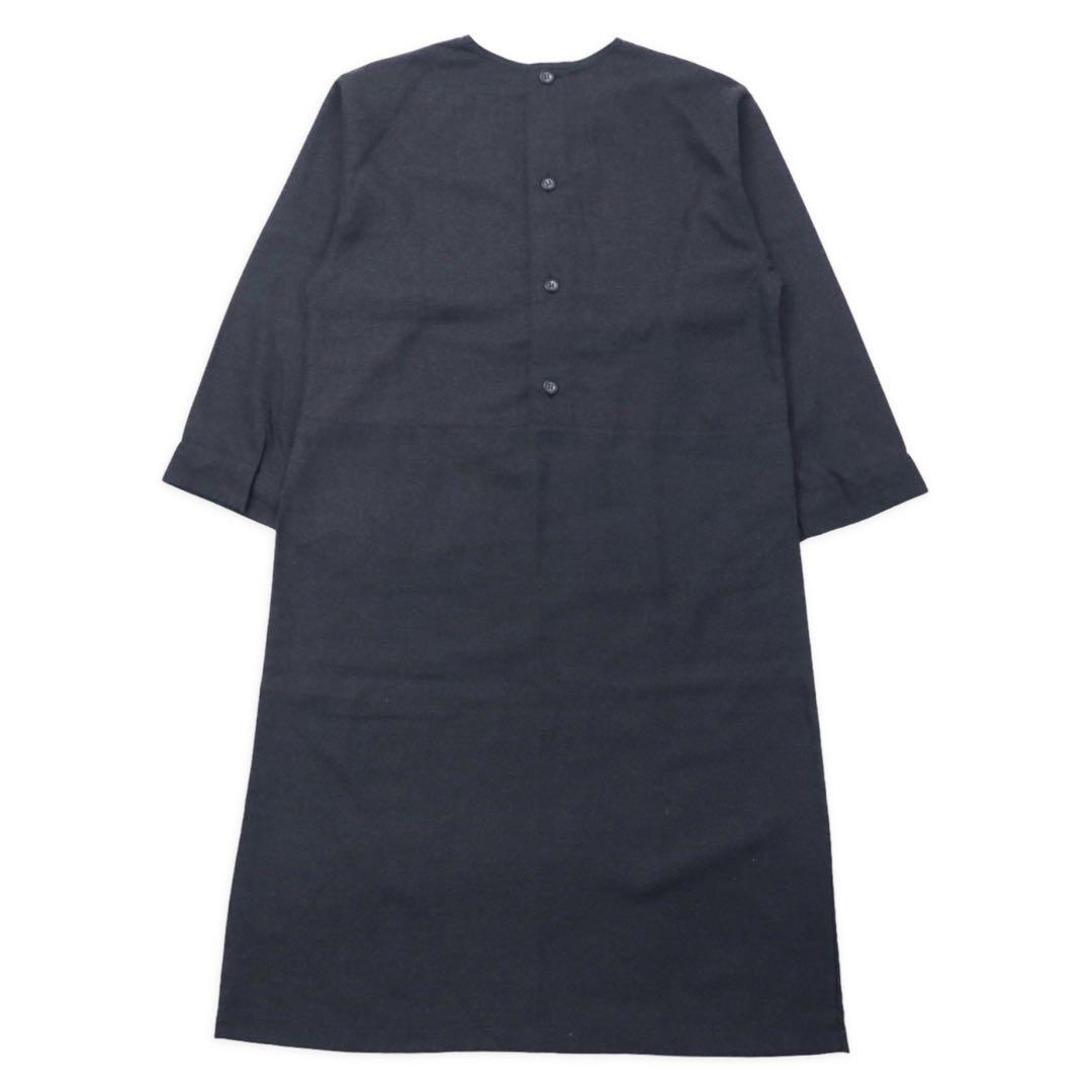 im product ISSEY MIYAKE ワンピース バックボタン FREE グレー ポリエステル レーヨン 日本製 未使用品