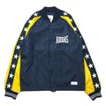 Giacca college adidas originals, giacca da pista, taglia S, blu navy, poliestere, logo ricamato, strisce laterali, stampa a stelle S14527