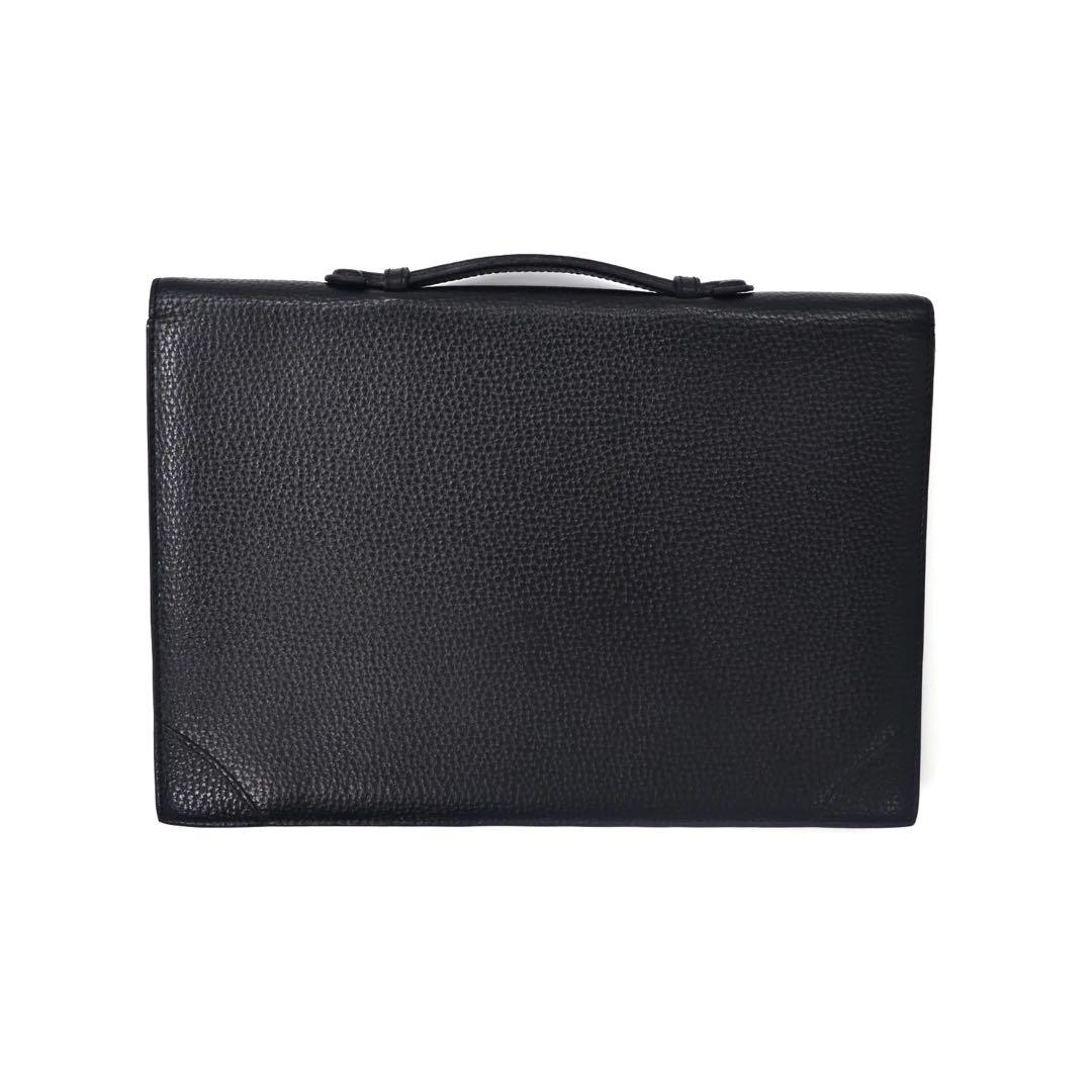 LOEWE ビジネスバッグ ブリーフケース アナグラム ブラック レザー