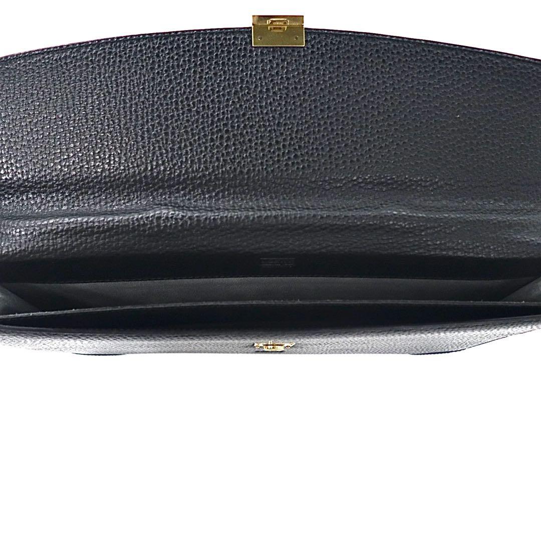 LOEWE ビジネスバッグ ブリーフケース アナグラム ブラック レザー