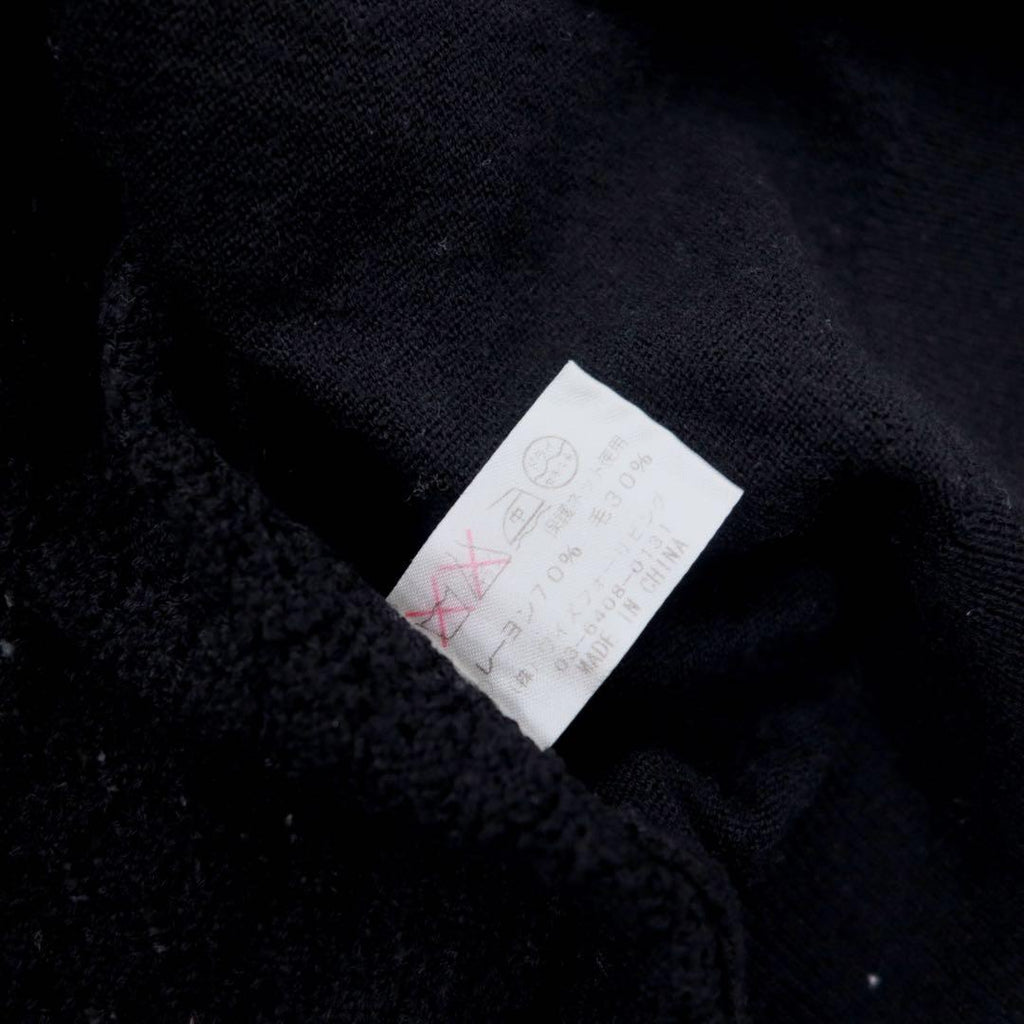 Y's for living Insieme Cardigan in maglia di viscosa con inserti in pizzo Top senza maniche FREE Nero