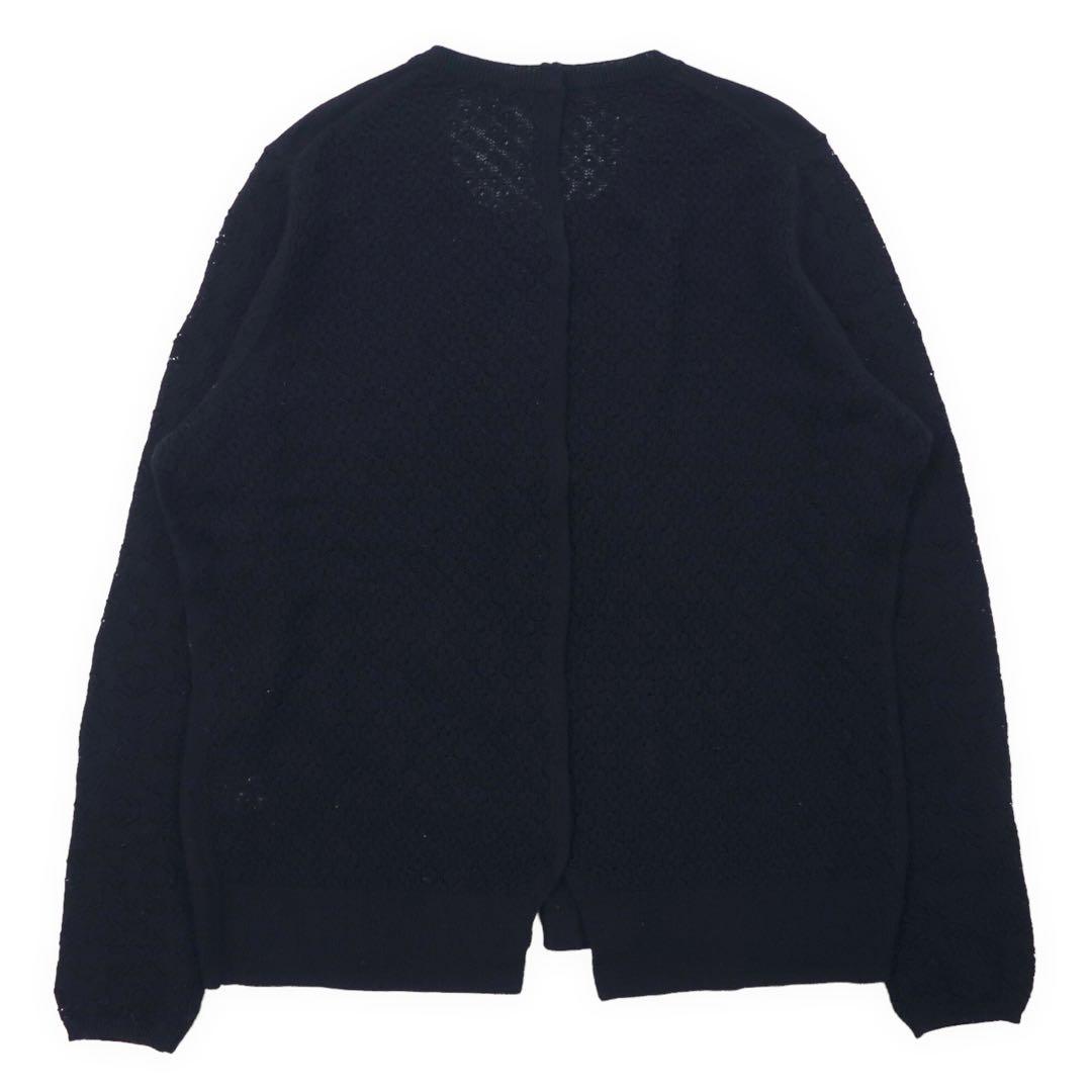 Y's for living Insieme Cardigan in maglia di viscosa con inserti in pizzo Top senza maniche FREE Nero