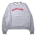 Champion 90年代 カレッジ プリントスウェット XL グレー コットン MARYLAND ビッグサイズ ホンジュラス製