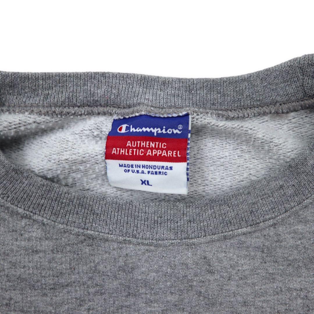 Champion anni '90 felpa college stampa XL grigia cotone MARYLAND taglia grande, Honduras