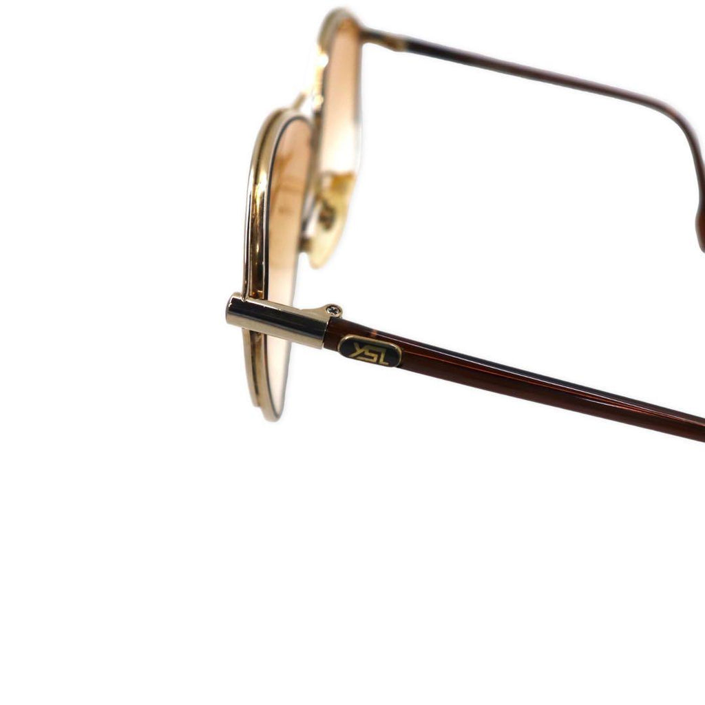 YVES SAINT LAURENT Occhiali da sole a goccia con montatura in metallo dorato YSL 31-174