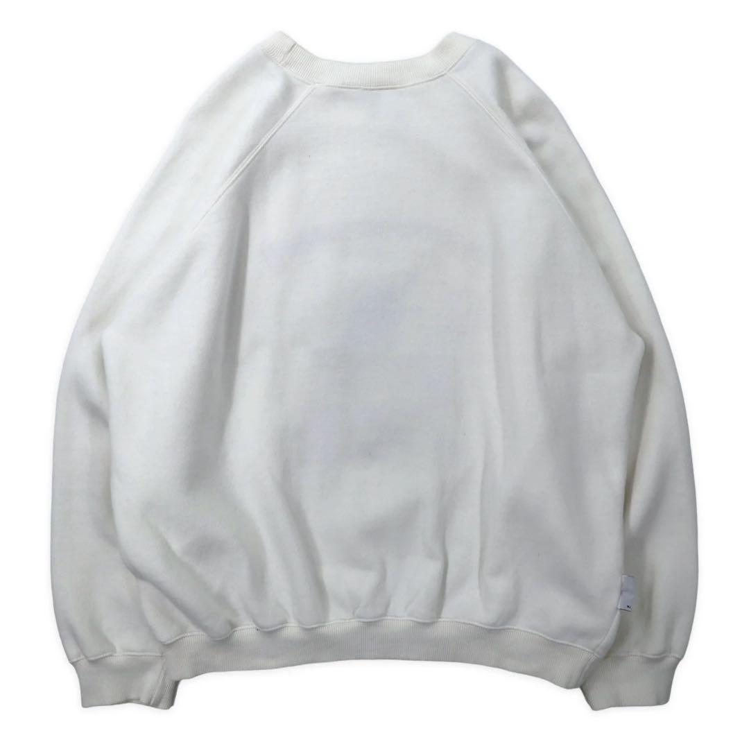 ACME CLOTHING × Warner Bros. Maglia ricamata con personaggi Looney Tunes anni '90, taglia L, bianca, cotone LOONEY TUNES