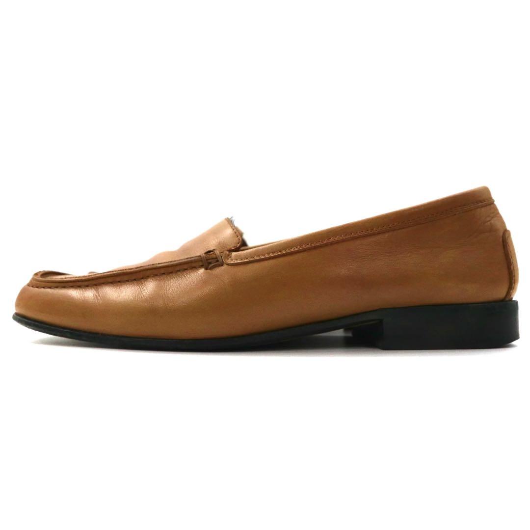 CELINE Slip-on Mocassini 22cm Beige Pelle Made in Italy