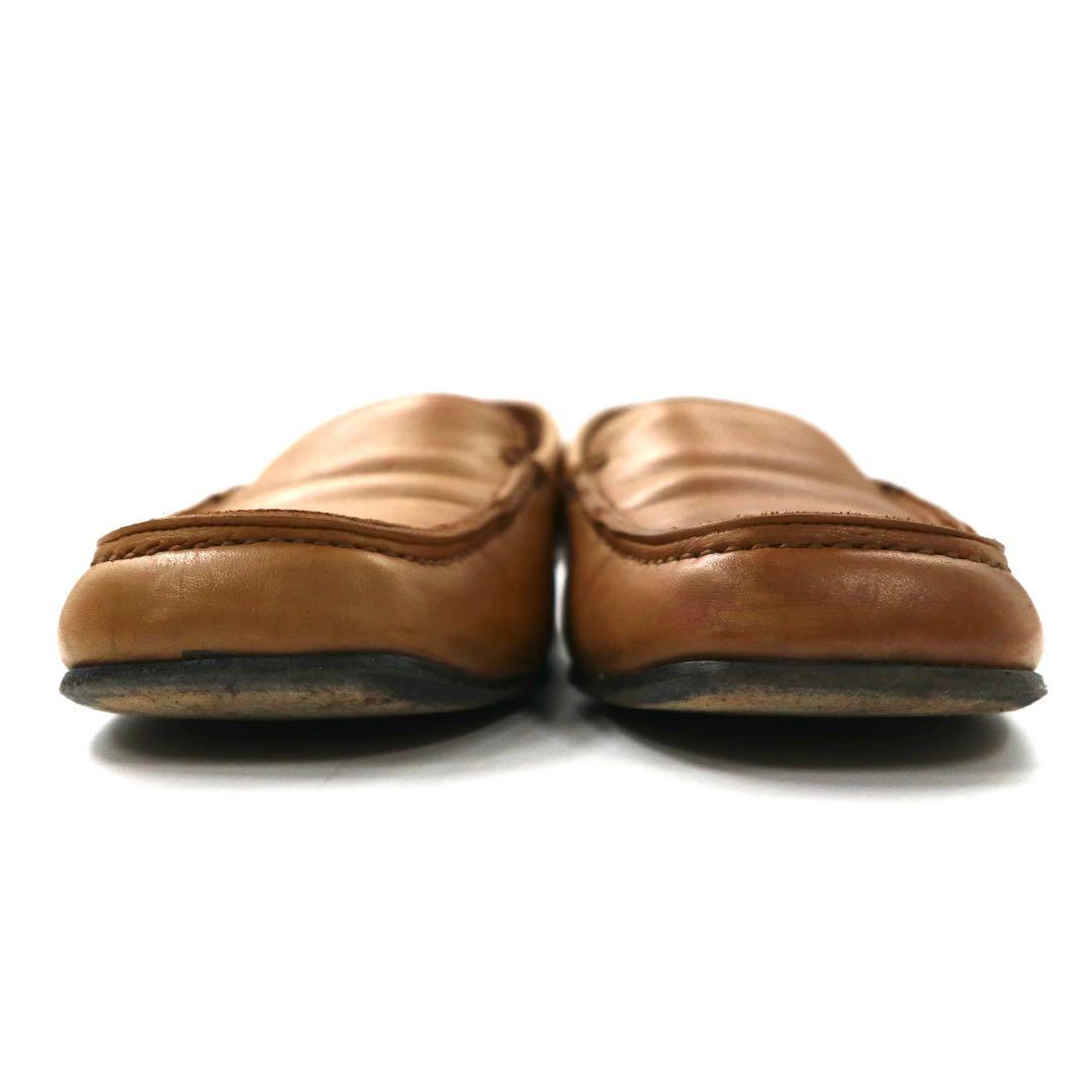 CELINE Slip-on Mocassini 22cm Beige Pelle Made in Italy