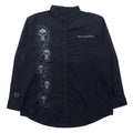 HARLEY DAVIDSON T-shirt con stampa teschio XL nero cotone ricamo logo sashiko oversize