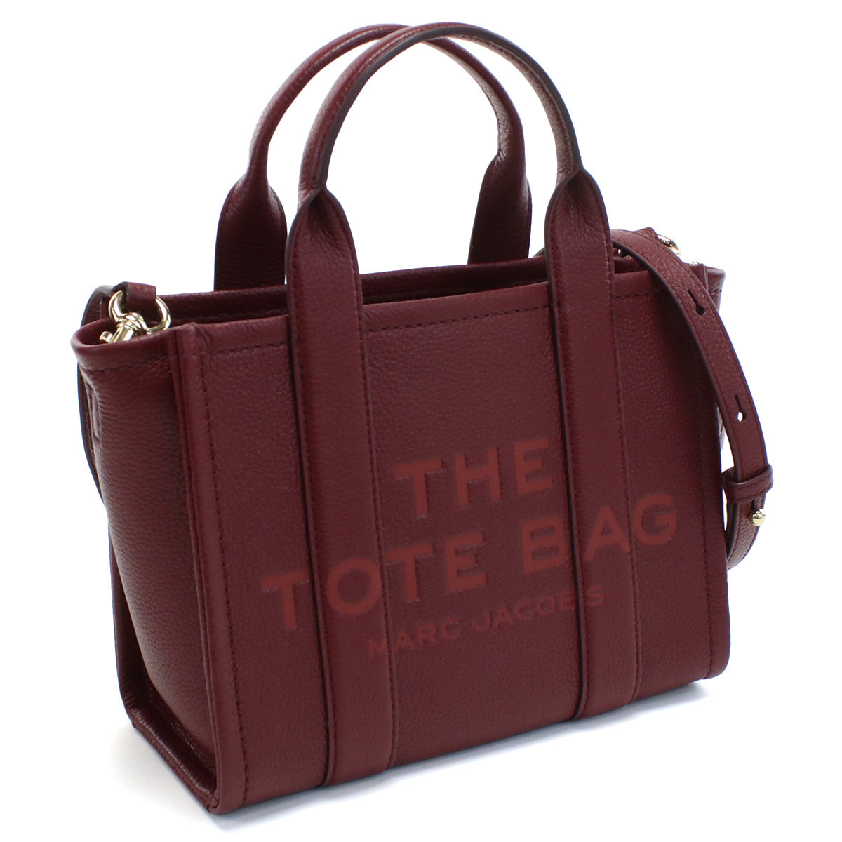 マーク・ジェイコブス MARC JACOBS MINI TRAVELER TOTE トートバッグ　ブランドH009L01SP21　602CHERRY ボルドー系　bag-01