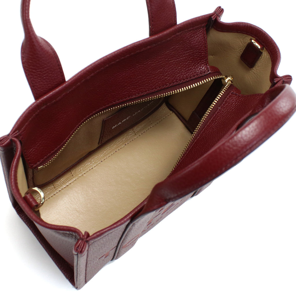 マーク・ジェイコブス MARC JACOBS MINI TRAVELER TOTE トートバッグ　ブランドH009L01SP21　602CHERRY ボルドー系　bag-01