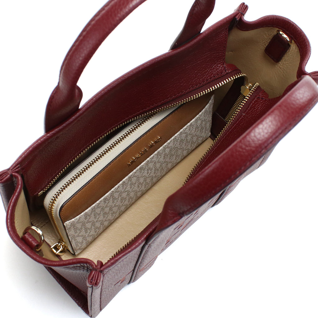 マーク・ジェイコブス MARC JACOBS MINI TRAVELER TOTE トートバッグ　ブランドH009L01SP21　602CHERRY ボルドー系　bag-01