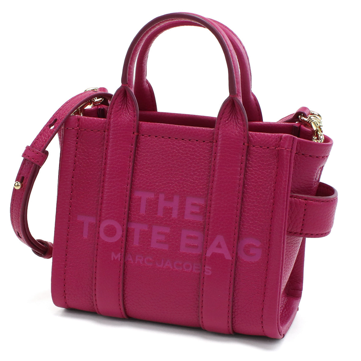 マーク・ジェイコブス MARC JACOBS THE MICRO TOTE トートバッグ　ブランドH053L01RE22　955LIPSTICK ピンク系　bag-01