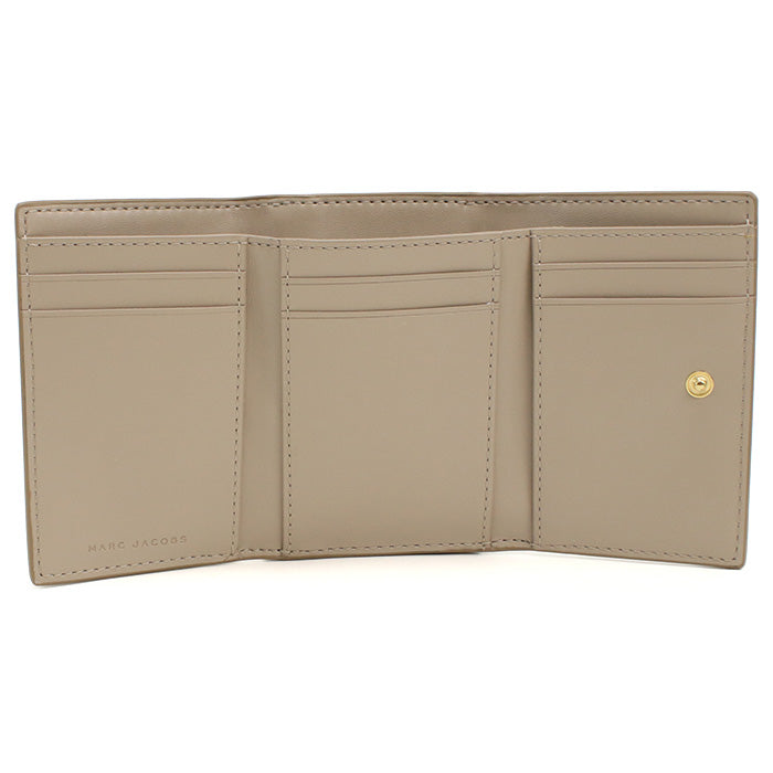 マーク・ジェイコブス MARC JACOBS THE MINI TRIFOLD WALLET 三折財布小銭入付き　ブランド2F3SMP060S07　695ROSE MULTI ホワイト系 ピンク系　mini-01　wallet-01