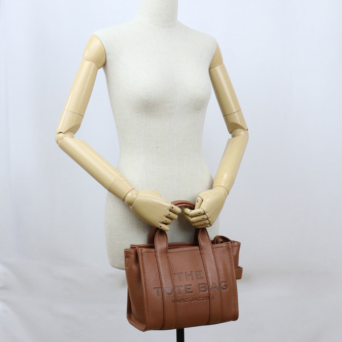 MARC JACOBS マークジェイコブス ザ レザー トートバッグ スモール H009L01SP21 212 THE TOTE BAG SMALL レディース ブラウン