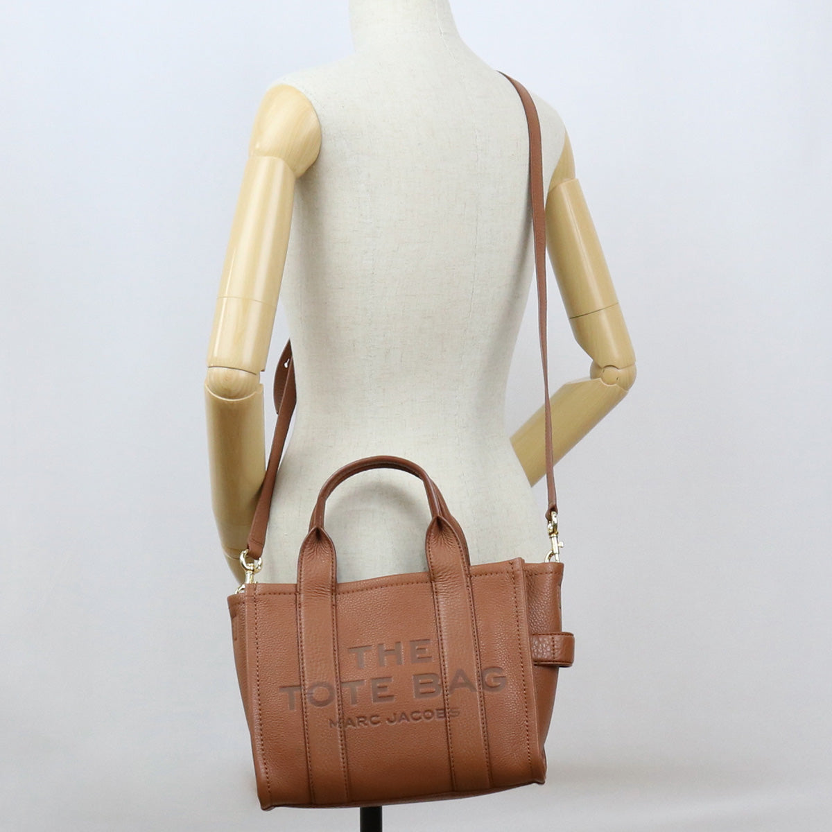 MARC JACOBS マークジェイコブス ザ レザー トートバッグ スモール H009L01SP21 212 THE TOTE BAG SMALL レディース ブラウン