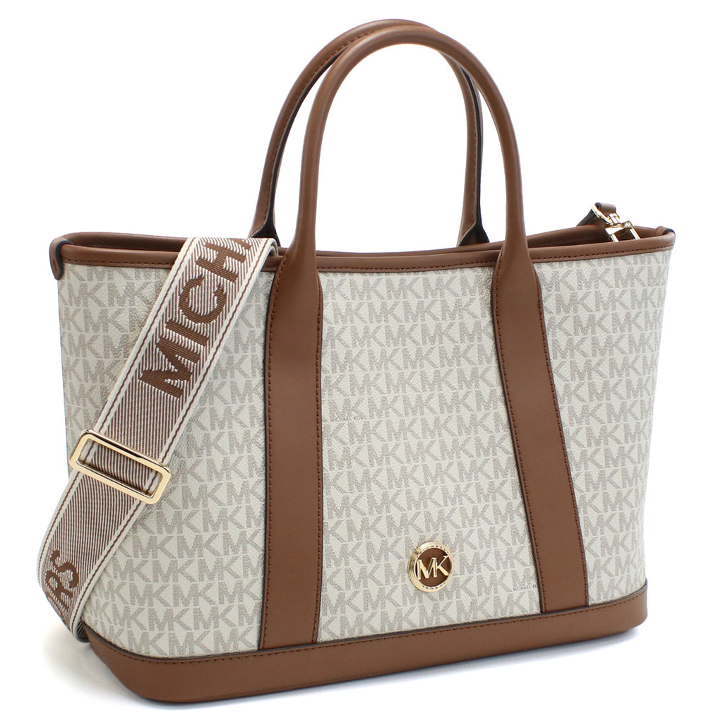 マイケルコース MICHAEL KORS LUISA トートバッグ30R4G99S2V　099VANILLA-LUGG ホワイト系 ブラウン系 bag-01