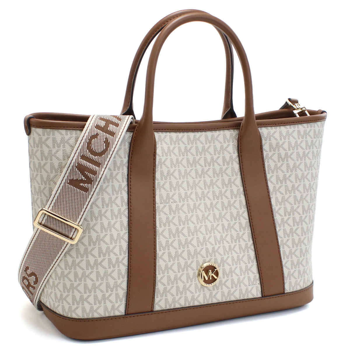 マイケルコース MICHAEL KORS LUISA トートバッグ30R4G99S2V　099VANILLA-LUGG ホワイト系 ブラウン系 bag-01