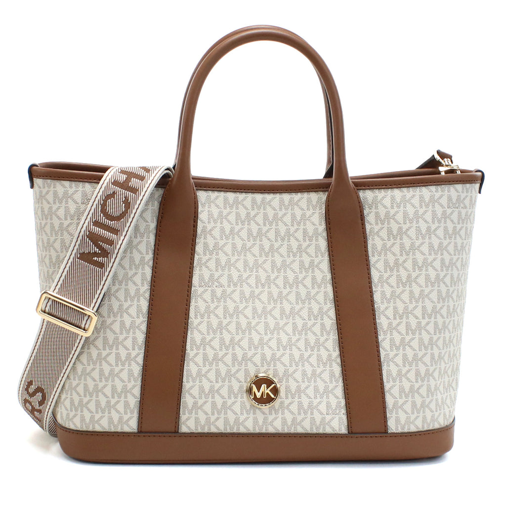 マイケルコース MICHAEL KORS LUISA トートバッグ30R4G99S2V　099VANILLA-LUGG ホワイト系 ブラウン系 bag-01