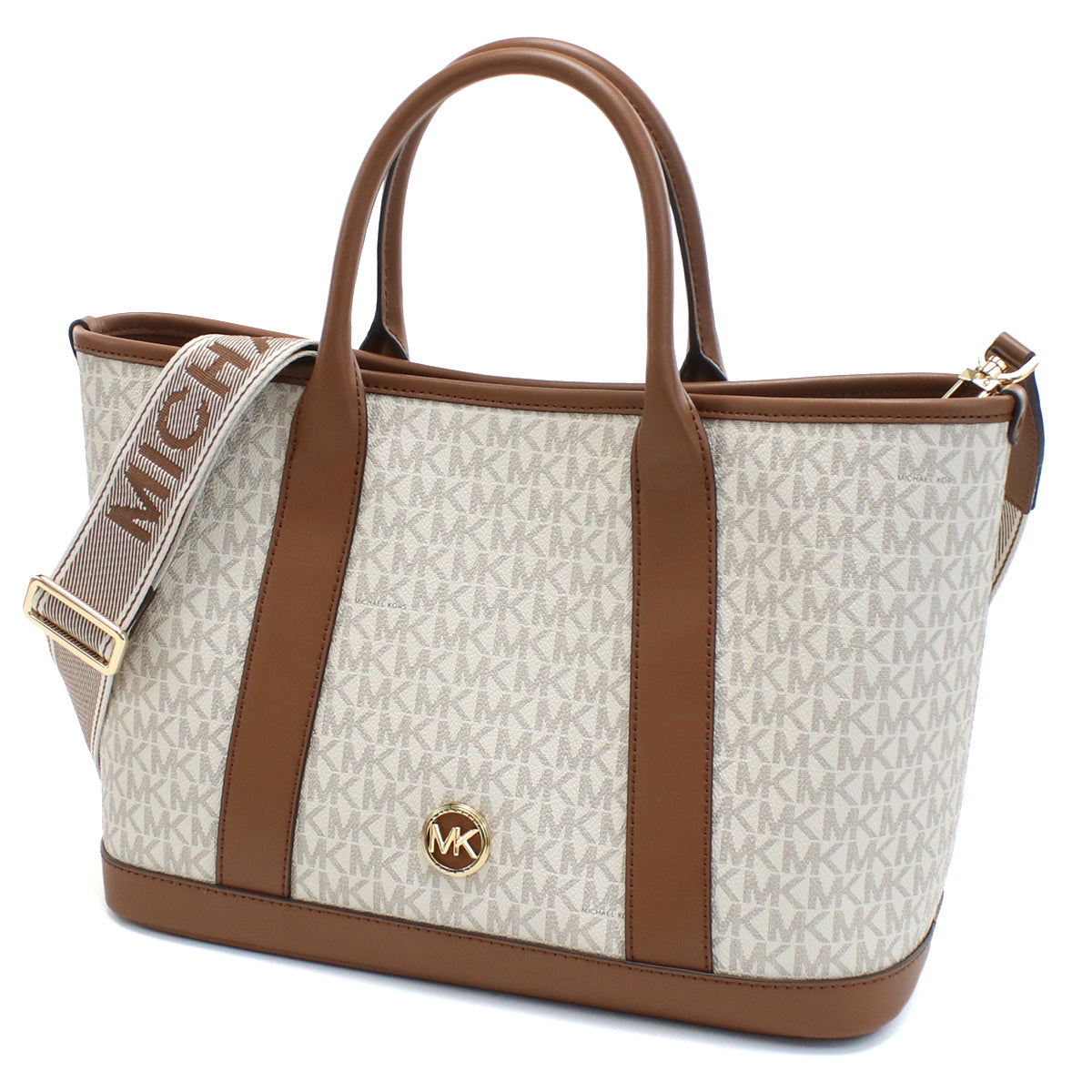 マイケルコース MICHAEL KORS LUISA トートバッグ30R4G99S2V　099VANILLA-LUGG ホワイト系 ブラウン系 bag-01