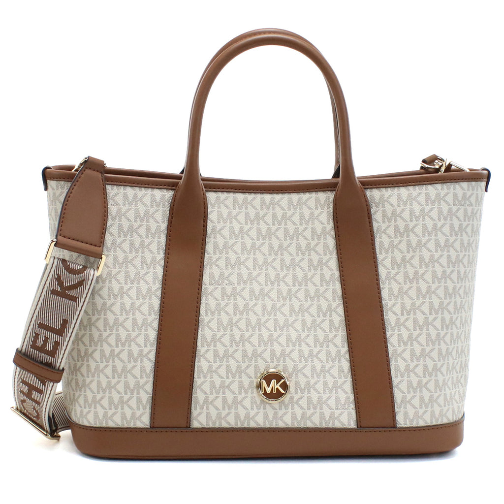 マイケルコース MICHAEL KORS LUISA トートバッグ30R4G99S2V　099VANILLA-LUGG ホワイト系 ブラウン系 bag-01