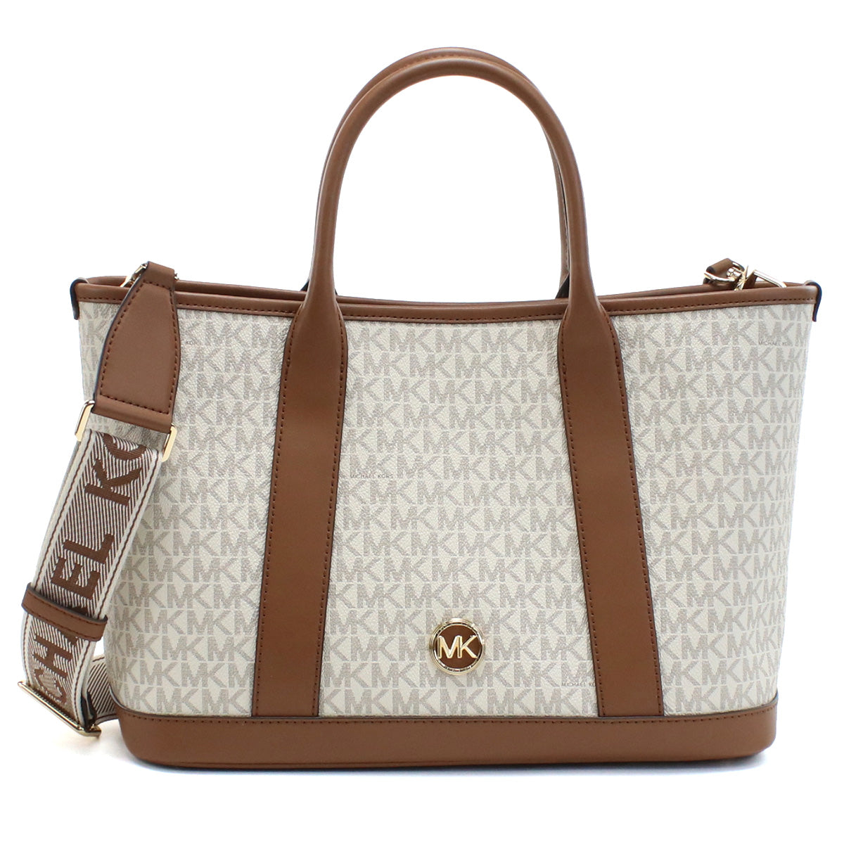 マイケルコース MICHAEL KORS LUISA トートバッグ30R4G99S2V　099VANILLA-LUGG ホワイト系 ブラウン系 bag-01