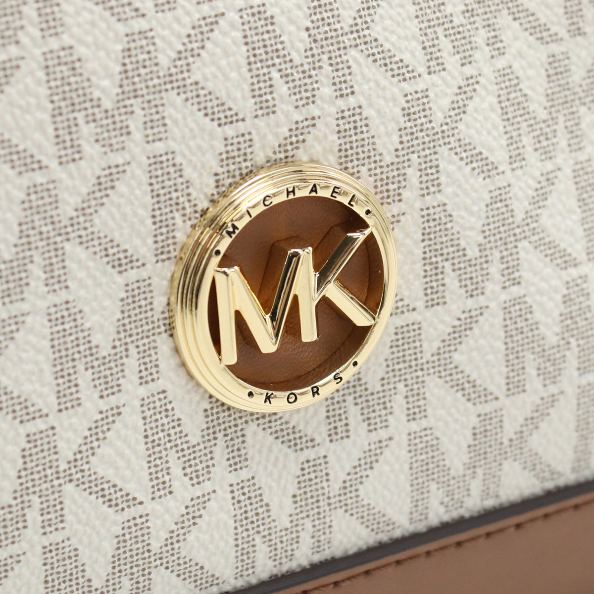 マイケルコース MICHAEL KORS LUISA トートバッグ30R4G99S2V　099VANILLA-LUGG ホワイト系 ブラウン系 bag-01