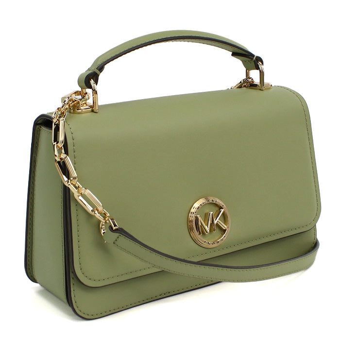 マイケルコース MICHAEL KORS DELANCEY ハンドバッグ　ブランド30T4GD8S6L　LEATHER　378LIGHT SAGE グリーン系　bag-01