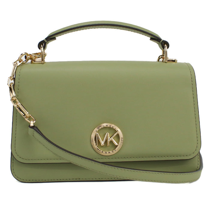 マイケルコース MICHAEL KORS DELANCEY ハンドバッグ　ブランド30T4GD8S6L　LEATHER　378LIGHT SAGE グリーン系　bag-01