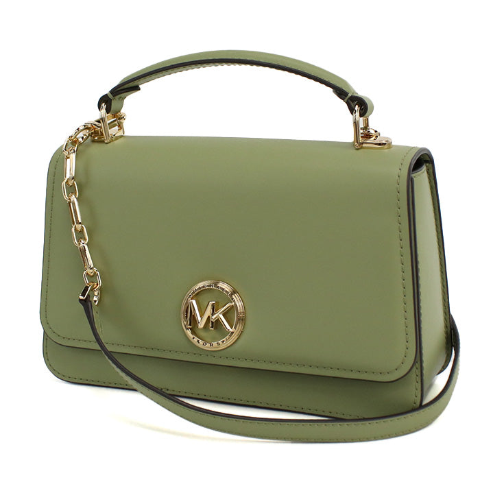マイケルコース MICHAEL KORS DELANCEY ハンドバッグ　ブランド30T4GD8S6L　LEATHER　378LIGHT SAGE グリーン系　bag-01