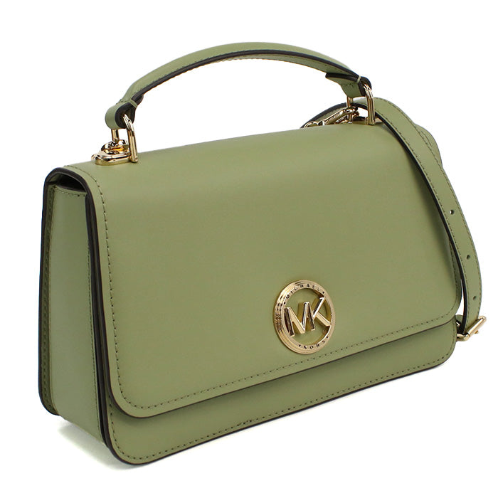 マイケルコース MICHAEL KORS DELANCEY ハンドバッグ　ブランド30T4GD8S6L　LEATHER　378LIGHT SAGE グリーン系　bag-01