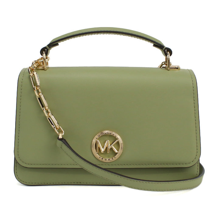 マイケルコース MICHAEL KORS DELANCEY ハンドバッグ　ブランド30T4GD8S6L　LEATHER　378LIGHT SAGE グリーン系　bag-01