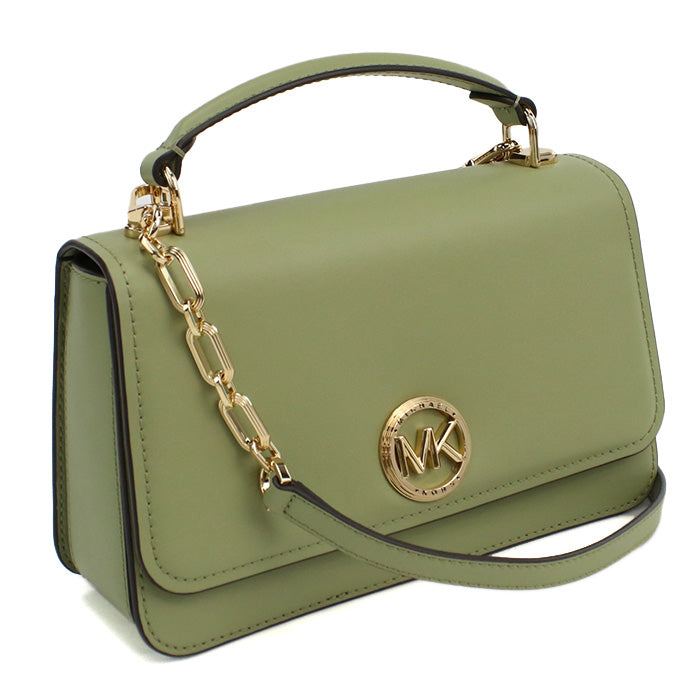 マイケルコース MICHAEL KORS DELANCEY ハンドバッグ　ブランド30T4GD8S6L　LEATHER　378LIGHT SAGE グリーン系　bag-01