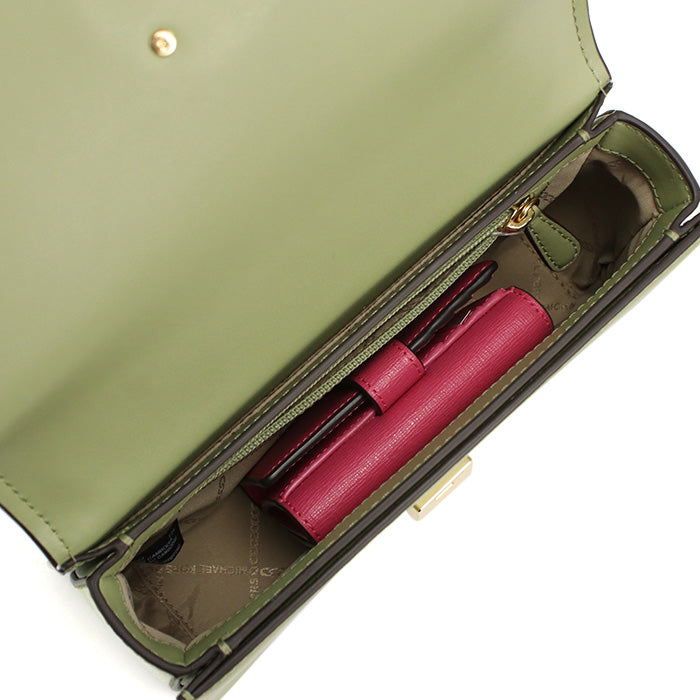 マイケルコース MICHAEL KORS DELANCEY ハンドバッグ　ブランド30T4GD8S6L　LEATHER　378LIGHT SAGE グリーン系　bag-01