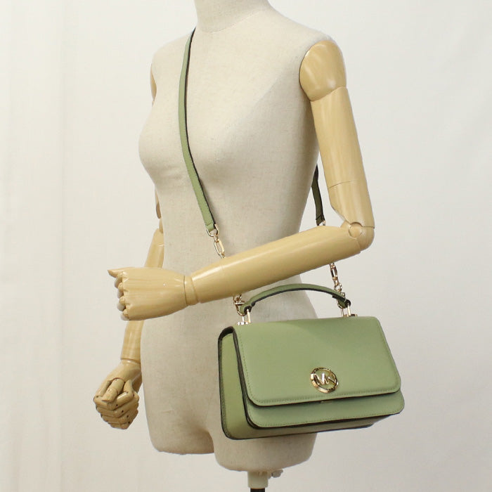 マイケルコース MICHAEL KORS DELANCEY ハンドバッグ　ブランド30T4GD8S6L　LEATHER　378LIGHT SAGE グリーン系　bag-01