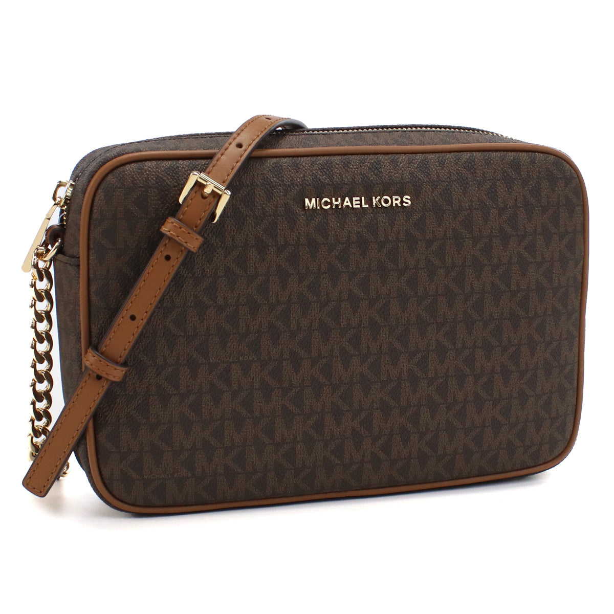 MICHAEL KORS マイケルコース 斜め掛け ショルダーバッグ 32F1GJ6C7B 200 JET SET レディース ブラウン