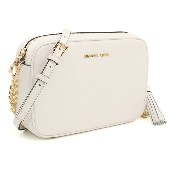 マイケルコース ショルダーバッグ レディース 斜め掛け JET SET ホワイト レザー 32F7GGNM8L 085 MICHAEL KORS