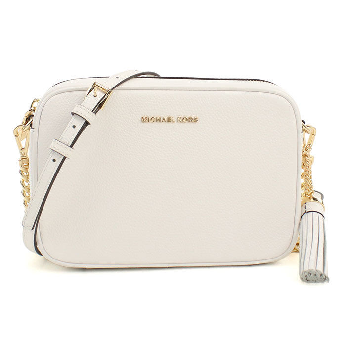 マイケルコース ショルダーバッグ レディース 斜め掛け JET SET ホワイト レザー 32F7GGNM8L 085 MICHAEL KORS
