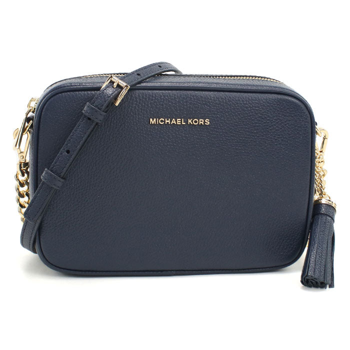 MICHAEL KORS マイケルコース 斜め掛け ショルダーバッグ 32F7GGNM8L LEATHER 406 JET SET レディース ネイビー