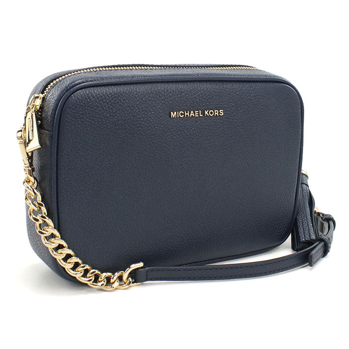 MICHAEL KORS マイケルコース 斜め掛け ショルダーバッグ 32F7GGNM8L LEATHER 406 JET SET レディース ネイビー