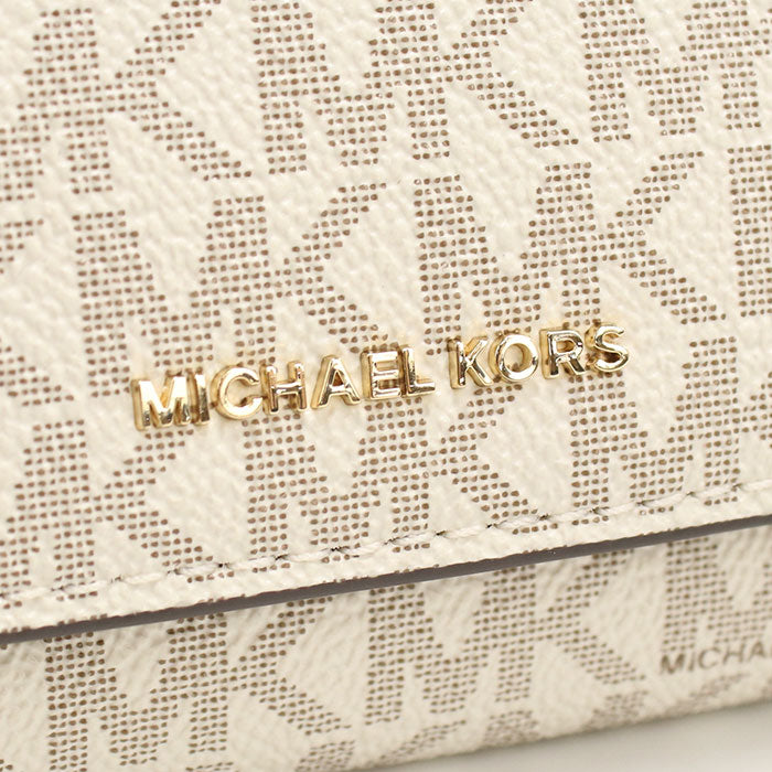 MICHAEL KORS マイケルコース 三つ折り財布 小銭入付き MKシグネチャー 32S5GYTP1B 149 BRYANT レディース アイボリー