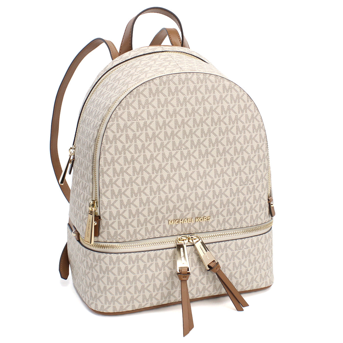 マイケル コース (MICHAEL KORS) RHEA ZIP MKシグネチャー リュック　30S7GEZB1B　VANILLA ホワイト系