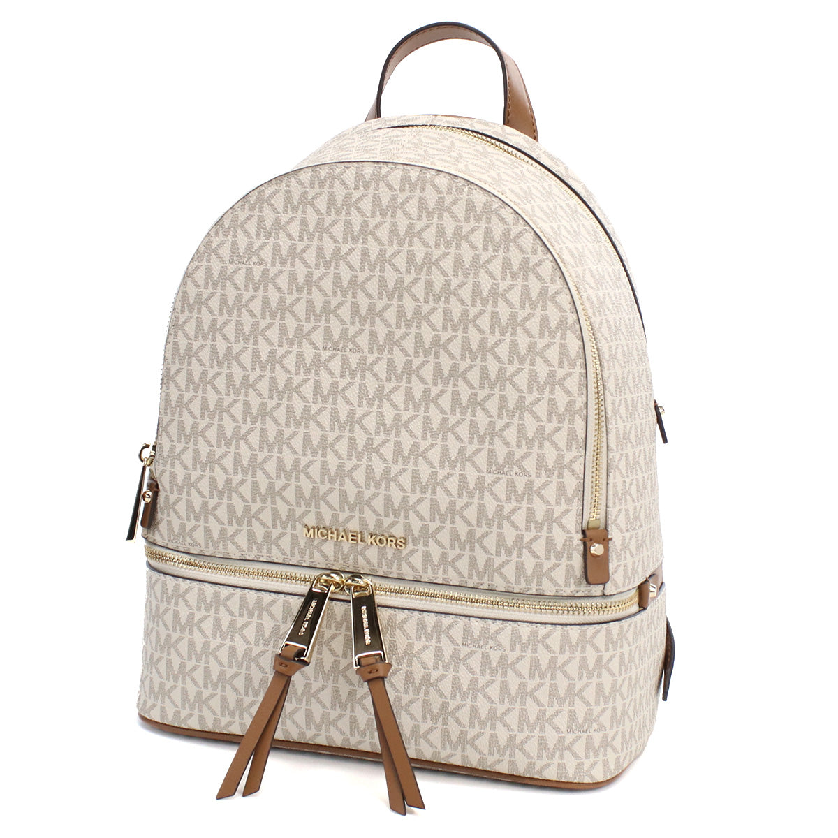 マイケル コース (MICHAEL KORS) RHEA ZIP MKシグネチャー リュック　30S7GEZB1B　VANILLA ホワイト系