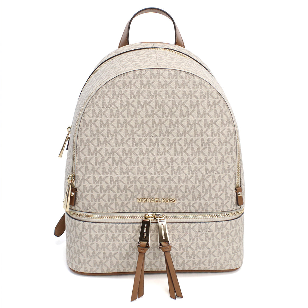マイケル コース (MICHAEL KORS) RHEA ZIP MKシグネチャー リュック　30S7GEZB1B　VANILLA ホワイト系