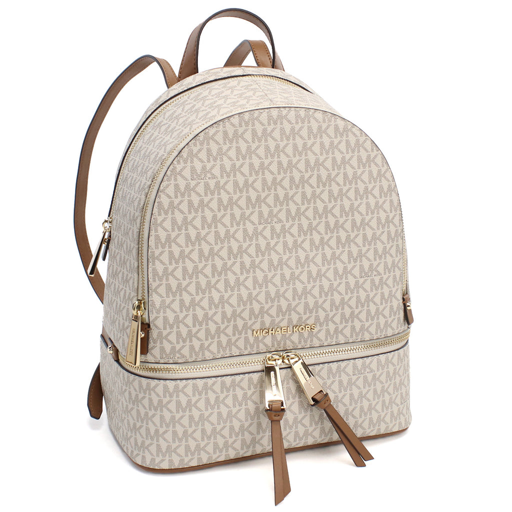 マイケル コース (MICHAEL KORS) RHEA ZIP MKシグネチャー リュック　30S7GEZB1B　VANILLA ホワイト系