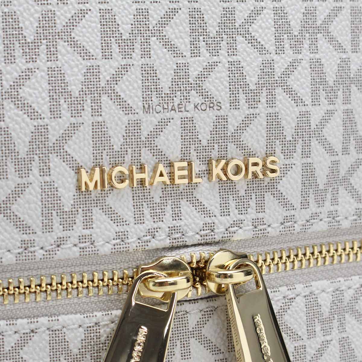 マイケル コース (MICHAEL KORS) RHEA ZIP MKシグネチャー リュック　30S7GEZB1B　VANILLA ホワイト系