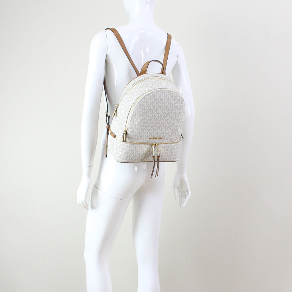 マイケル コース (MICHAEL KORS) RHEA ZIP MKシグネチャー リュック　30S7GEZB1B　VANILLA ホワイト系