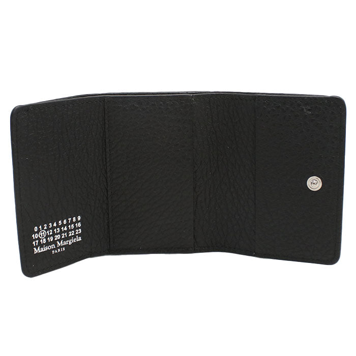 Maison Margiela メゾンマルジェラ 三折財布小銭入付き S36UI0416 P4455 T8013 ユニセックス ブラック